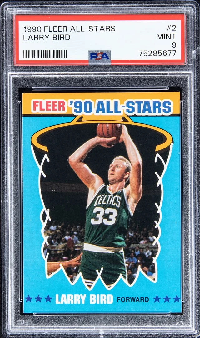 1990-91 Fleer Larry Bird #2 card image