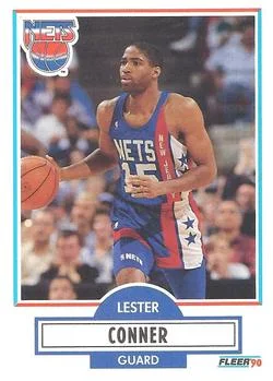 1990-91 Fleer Lester Conner #119 card image