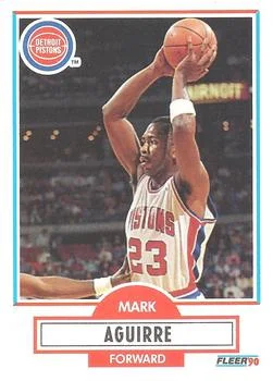 1990-91 Fleer Mark Aguirre #54 card image