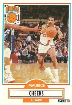 1990-91 Fleer Maurice Cheeks #124 card image