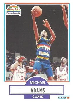 1990-91 Fleer Michael Adams #46 card image