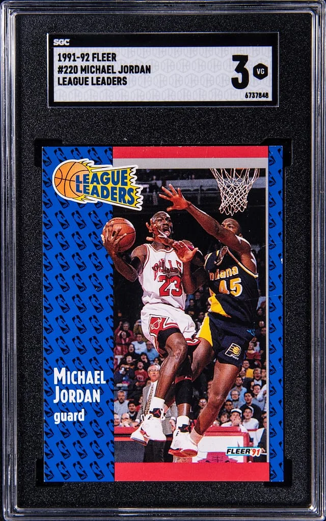 1990-91 Fleer Michael Jordan League Leaders #220 card image