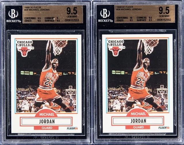 1990-91 Fleer Michael Jordan Lot of (2) #26 card image