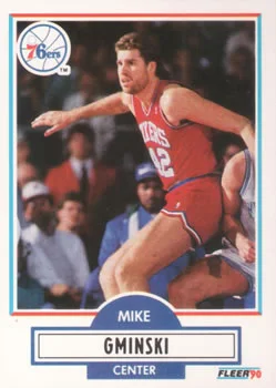 1990-91 Fleer Mike Gminski #142 card image