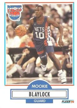 1990-91 Fleer Mookie Blaylock #117 card image