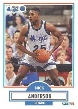 1990-91 Fleer Nick Anderson #132 card image