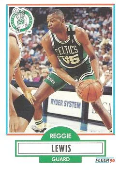 1990-91 Fleer Reggie Lewis #11 card image