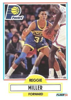 1990-91 Fleer Reggie Miller #78 card image