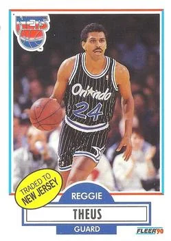 1990-91 Fleer Reggie Theus TR #136 card image