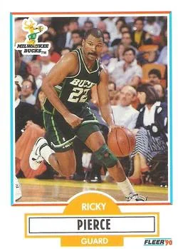 1990-91 Fleer Ricky Pierce #106 card image