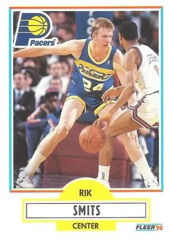 1990-91 Fleer Rik Smits #82 card image