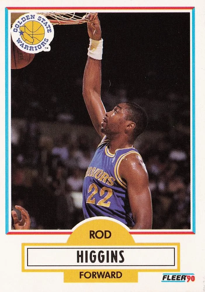 1990-91 Fleer Rod Higgins #64 card image