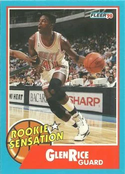 1990-91 Fleer Glen Rice [Rookie Sensations] Rookie Sensations #3 card image