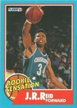 1990-91 Fleer J.R. Reid [Rookie Sensations] Rookie Sensations #4 card image