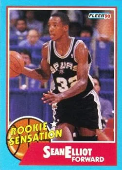 1990-91 Fleer Sean Elliott [Rookie Sensations] Rookie Sensations #2 card image