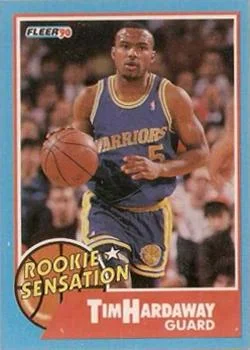1990-91 Fleer Tim Hardaway [Rookie Sensations] Rookie Sensations #8 card image