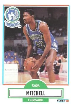 1990-91 Fleer Sam Mitchell #114 card image