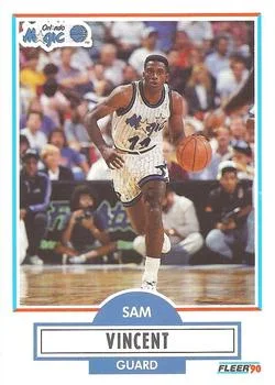1990-91 Fleer Sam Vincent UER #137 card image