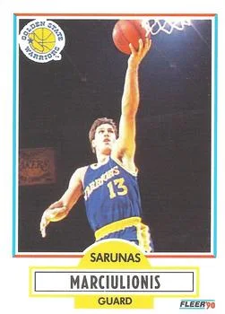1990-91 Fleer Sarunas Marciulionis #65 card image