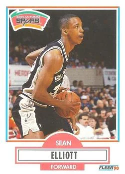 1990-91 Fleer Sean Elliott #171 card image