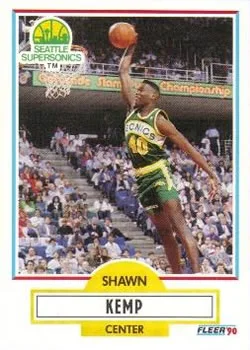 1990-91 Fleer Shawn Kemp #178 card image
