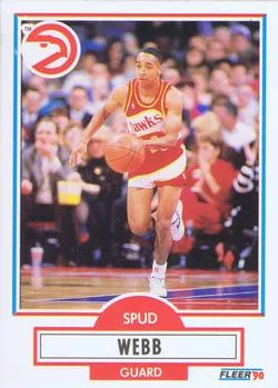 1990-91 Fleer Spud Webb #5 card image