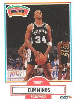 1990-91 Fleer Terry Cummings #170 card image