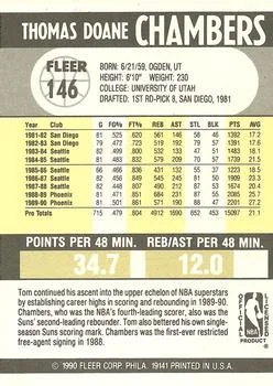 1990-91 Fleer Tom Chambers #146 card back image
