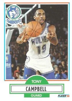 1990-91 Fleer Tony Campbell #112 card image
