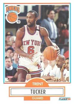 1990-91 Fleer Trent Tucker #129 card image