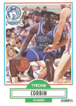 1990-91 Fleer Tyrone Corbin #113 card image