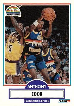 1990-91 Fleer Update Anthony Cook #U-24 card image