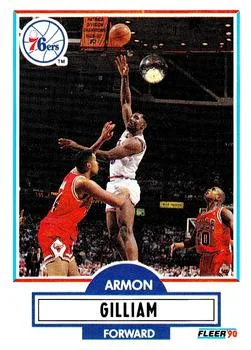 1990-91 Fleer Update Armon Gilliam #U-70 card image