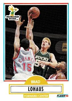 1990-91 Fleer Update Brad Lohaus #U-54 card image