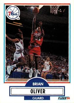 1990-91 Fleer Update Brian Oliver #U-71 card image