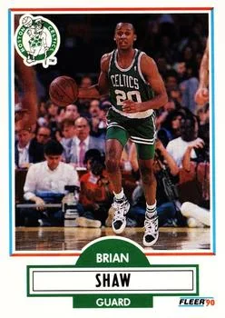 1990-91 Fleer Update Brian Shaw #U-9 card image