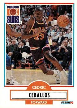 1990-91 Fleer Update Cedric Ceballos #U-75 card image