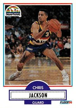 1990-91 Fleer Update Chris Jackson #U-25 card image
