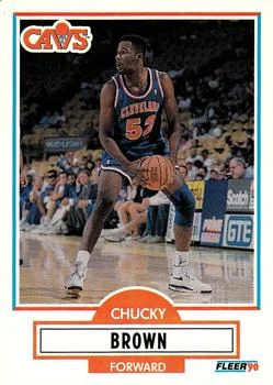 1990-91 Fleer Update Chucky Brown #U-16 card image