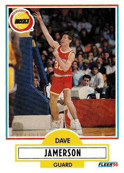 1990-91 Fleer Update Dave Jamerson #U-35 card image