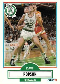 1990-91 Fleer Update Dave Popson #U-7 card image