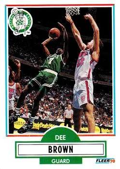 1990-91 Fleer Update Dee Brown #U-6 card image