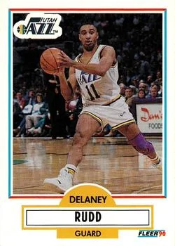 1990-91 Fleer Update Delaney Rudd #U-96 card image