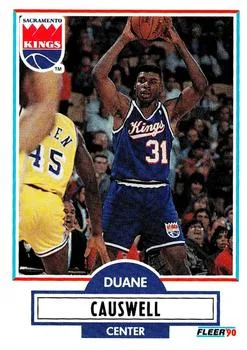 1990-91 Fleer Update Duane Causwell #U-83 card image