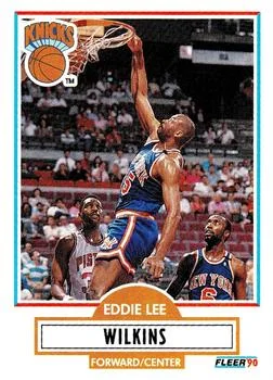 1990-91 Fleer Update Eddie Lee Wilkins #U-65 card image
