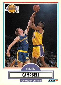 1990-91 Fleer Update Elden Campbell #U-43 card image