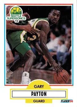 1990-91 Fleer Update Gary Payton #U-92 card image