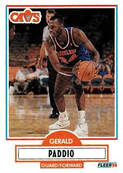 1990-91 Fleer Update Gerald Paddio #U-18 card image