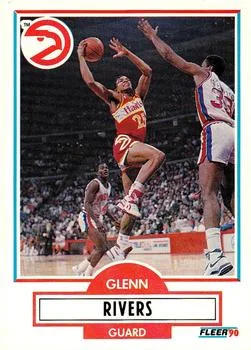 1990-91 Fleer Update Glenn Rivers #U-3 card image