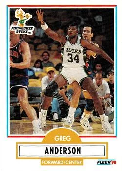 1990-91 Fleer Update Greg Anderson #U-51 card image